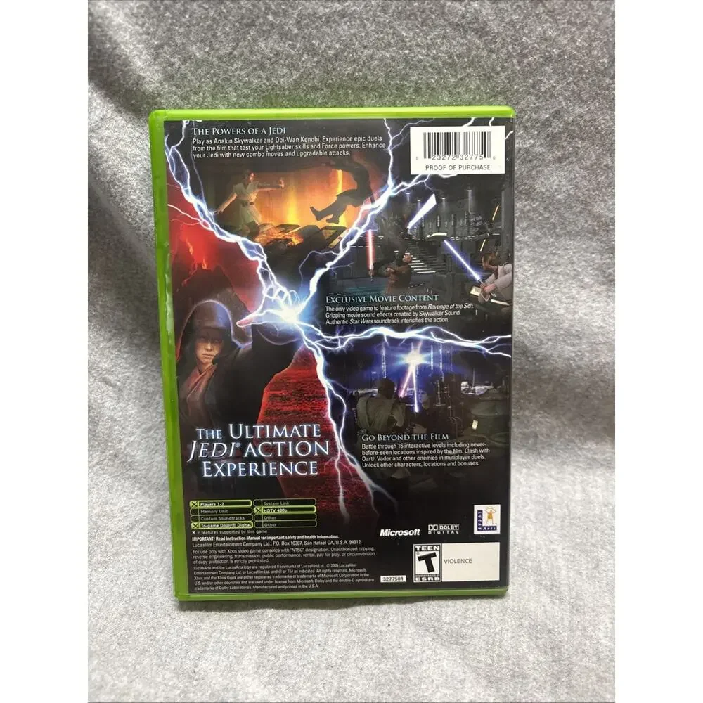 Star Wars: Episode III: Revenge of the Sith (Microsoft Xbox, 2005) Cib